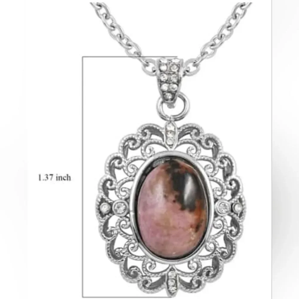 Orissa Rhodolite Garnet Pendant Necklace‎